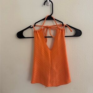 Urban Outfitters Coral Halter Neck Women's Top in Size Small